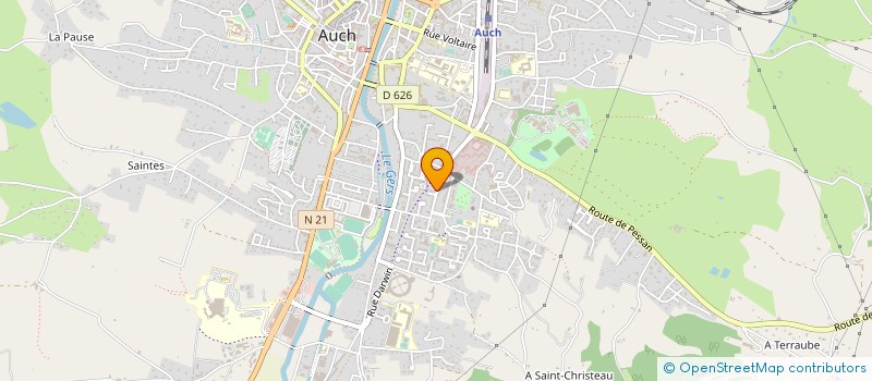 localisation de l'entreprise GARROS SERVICES REGIE DE QUARTIER à AUCH