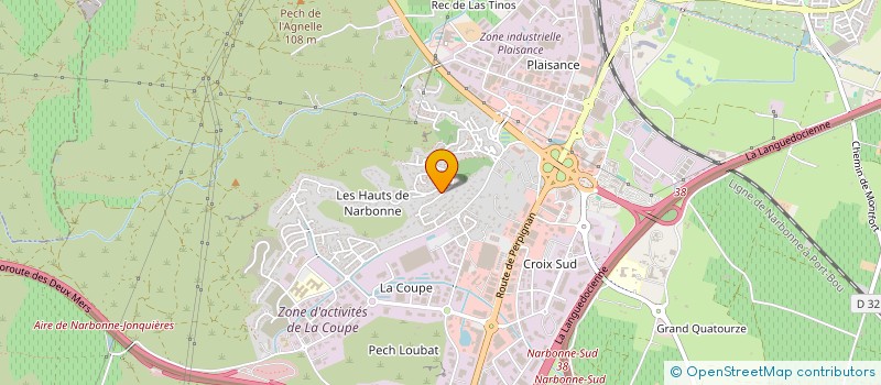 localisation de l'entreprise GARSANTY  NARBONNE