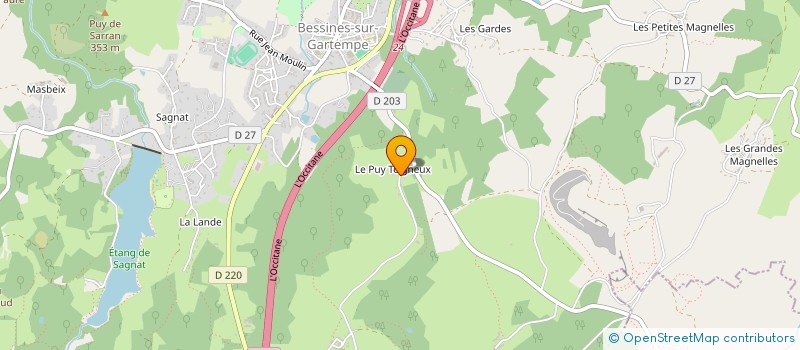 localisation de l'entreprise GARTEMPE BOIS  BESSINES-SUR-GARTEMPE