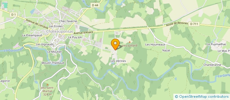 localisation de l'entreprise GARTEMPE CONSTRUCTIONS 2 à SAINT-AMAND-MAGNAZEIX