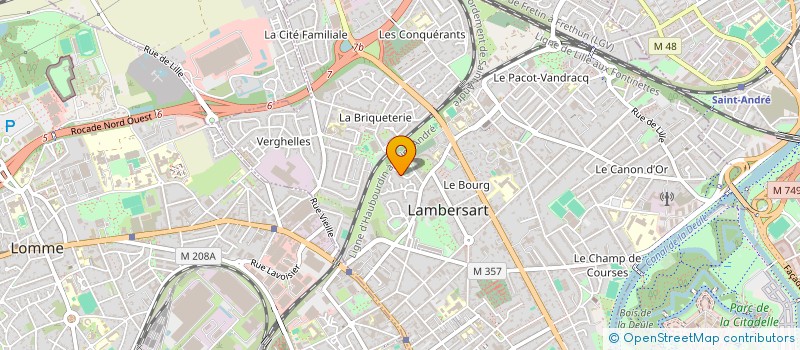 localisation de l'entreprise GARTENE à LAMBERSART