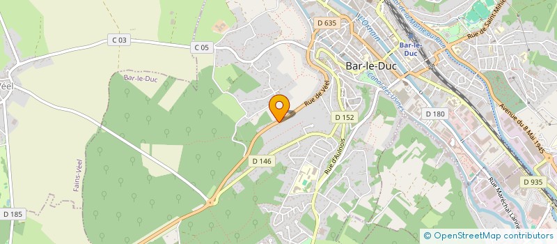 localisation de l'entreprise GARTHA à BAR LE DUC