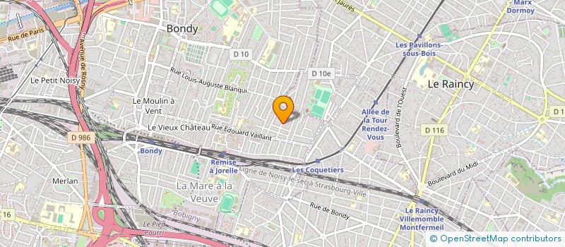 localisation de l'entreprise GARTY CAB  BONDY