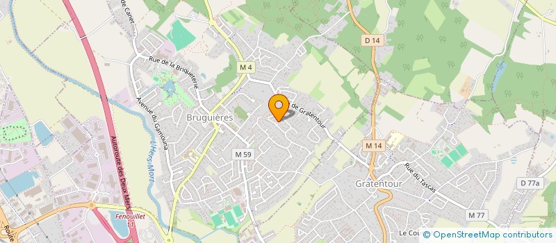 localisation de l'entreprise GARUDA  BRUGUIERES