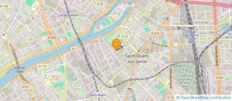 localisation de l'entreprise GARVAO à SAINT-OUEN-SUR-SEINE