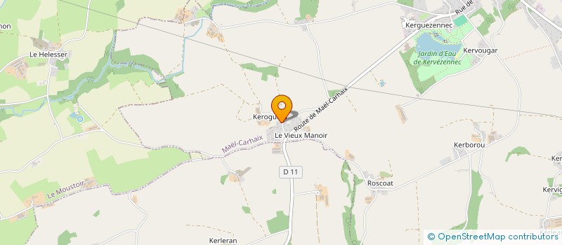 localisation de l'entreprise GARVENES LOIC  MAEL-CARHAIX