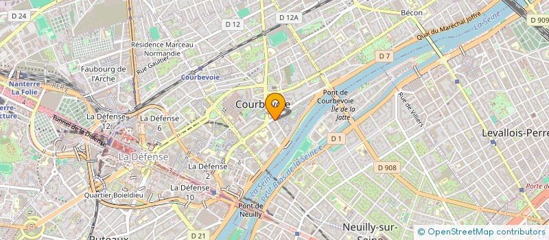 localisation de l'entreprise GARY'S TRAITEUR  COURBEVOIE