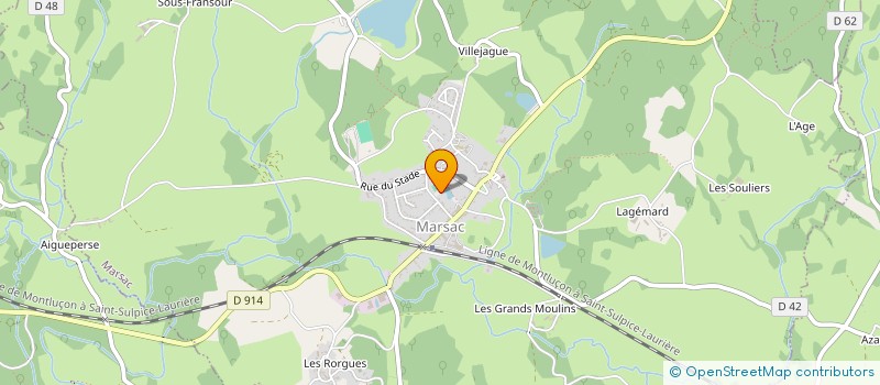 localisation de l'entreprise GARYNEL à MARSAC