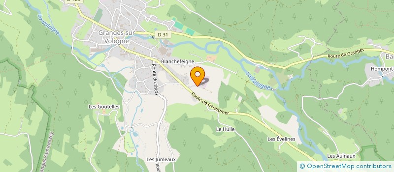 localisation de l'entreprise GARZIA FRERES à GRANGES-AUMONTZEY