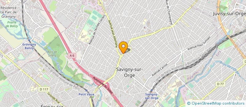localisation de l'entreprise GAS à SAVIGNY-SUR-ORGE