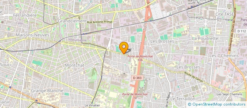 localisation de l'entreprise GAS  VILLEURBANNE