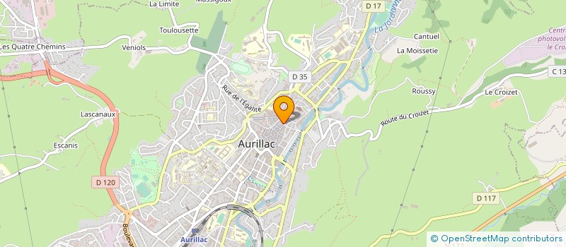 localisation de l'entreprise GAS COW à AURILLAC