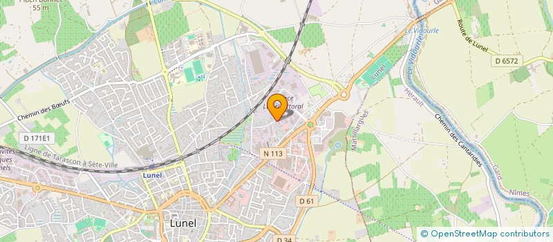 localisation de l'entreprise GAS (GABRIEL ASSAINISSEMENT SERVICE)  LUNEL