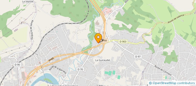 localisation de l'entreprise GASC  LESCURE-D'ALBIGEOIS