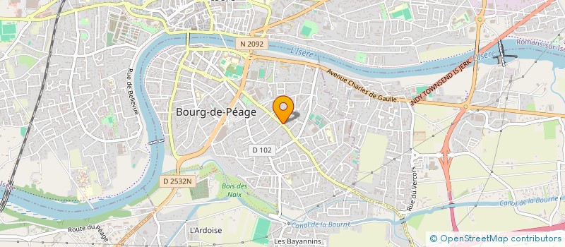 localisation de l'entreprise GASCARD CHARPENTE à BOURG-DE-PEAGE