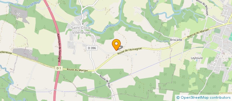 localisation de l'entreprise GASCO FURIOUS RACING TEAM  SAINT-CRICQ-VILLENEUVE