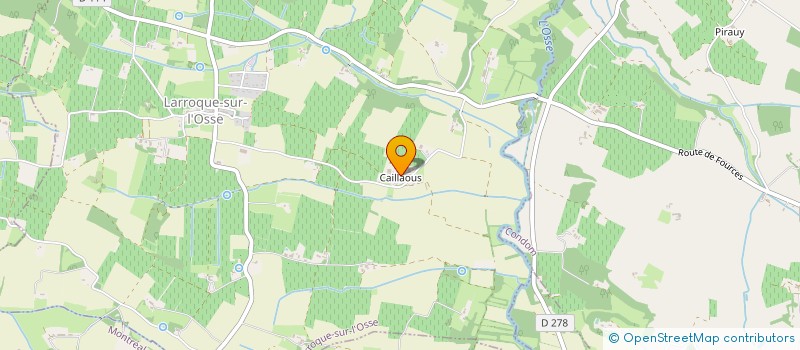 localisation de l'entreprise GASCOGNE à LARROQUE SUR L'OSSE