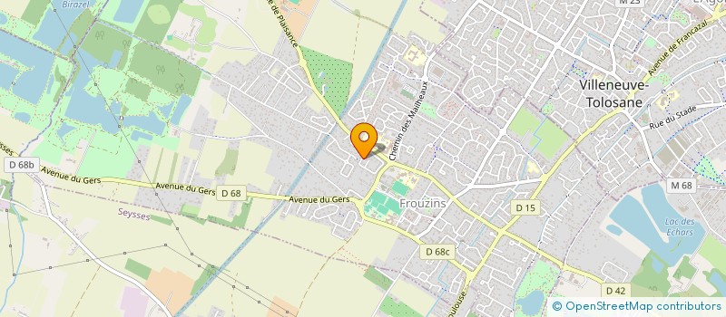 localisation de l'entreprise GASCOGNE  FROUZINS