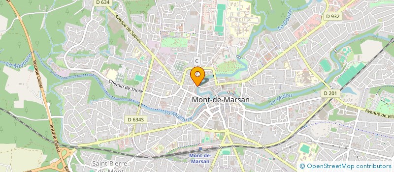 localisation de l'entreprise GASCOGNE ARCHITECTURE  MONT-DE-MARSAN