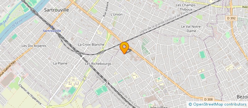 localisation de l'entreprise GASCOGNE-DISTRIBUTION à HOUILLES