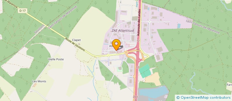 localisation de l'entreprise GASCOGNE ENERGIES 1  SAINT-GEOURS-DE-MAREMNE