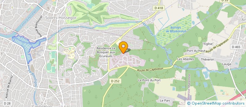 localisation de l'entreprise GASCOGNE ETANCHEITE  ONDRES