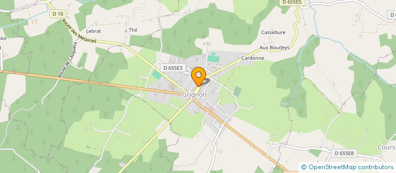 localisation de l'entreprise GASCOGNE MOTOCULTURE  GRIGNOLS