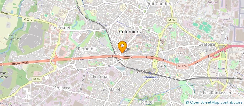 localisation de l'entreprise GASCOGNE-PLEIN CENTRE à COLOMIERS