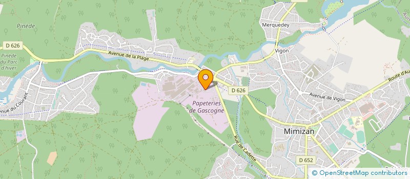 localisation de l'entreprise GASCOGNE SACS à MIMIZAN