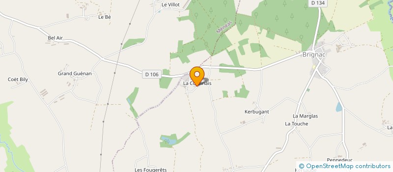 localisation de l'entreprise GASCOIN à BRIGNAC