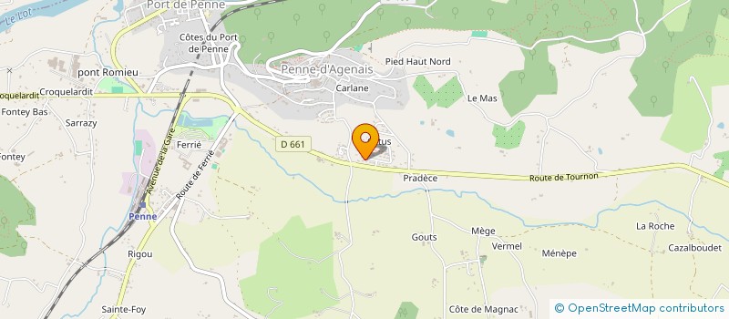 localisation de l'entreprise GASCON IMMO  LE TEMPLE-SUR-LOT