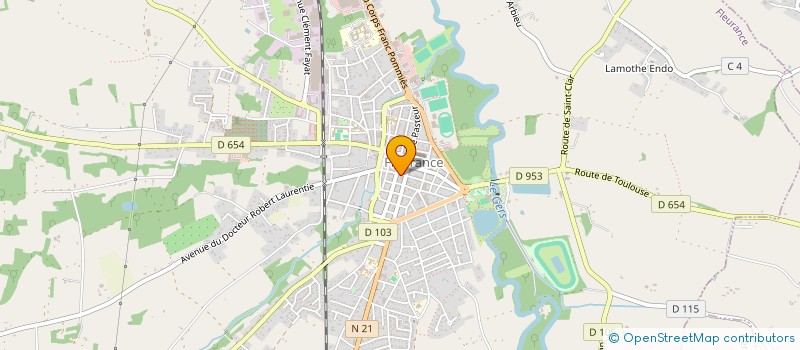 localisation de l'entreprise GASCONY PUBLICATIONS  FLEURANCE