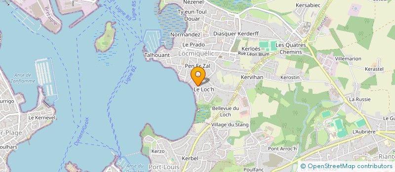 localisation de l'entreprise GASE AUX DUC  LOCMIQUELIC