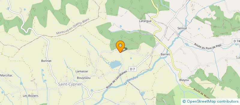 localisation de l'entreprise GASEL  LENDOU-EN-QUERCY