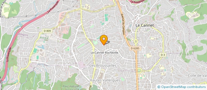 localisation de l'entreprise GASH  LE CANNET
