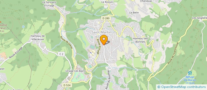 localisation de l'entreprise GASJUL  SAINT-MARTIN-D'URIAGE