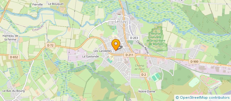 localisation de l'entreprise GASLONDE  LESSAY