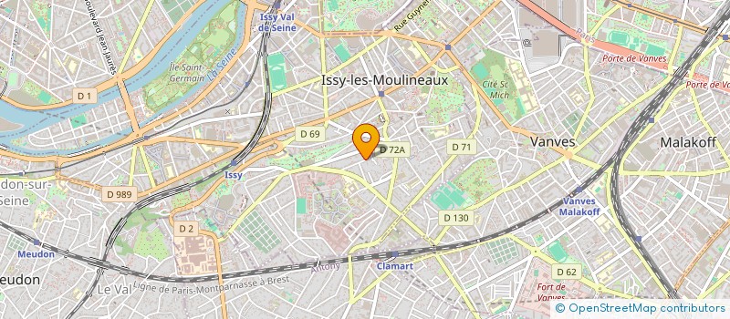 localisation de l'entreprise GASMALICE à ISSY-LES-MOULINEAUX