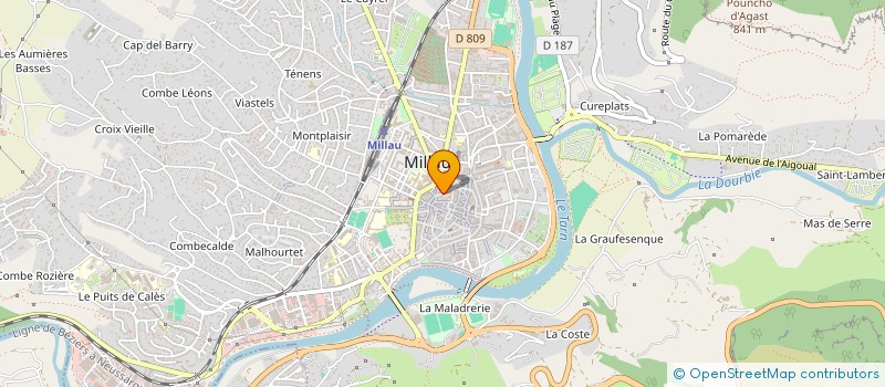 localisation de l'entreprise GASMS  MILLAU