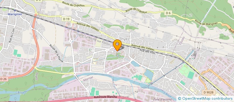 localisation de l'entreprise GASMYTOUI  THYEZ