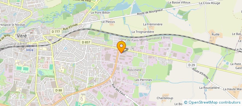 localisation de l'entreprise GASNIAIS BATIMENTS  VITRE