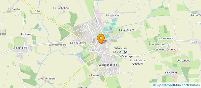 localisation de l'entreprise GASNIER  MESANGER