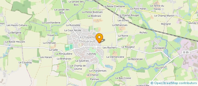 localisation de l'entreprise GASNIER ARMOR INVEST  LA CHAPELLE-THOUARAULT