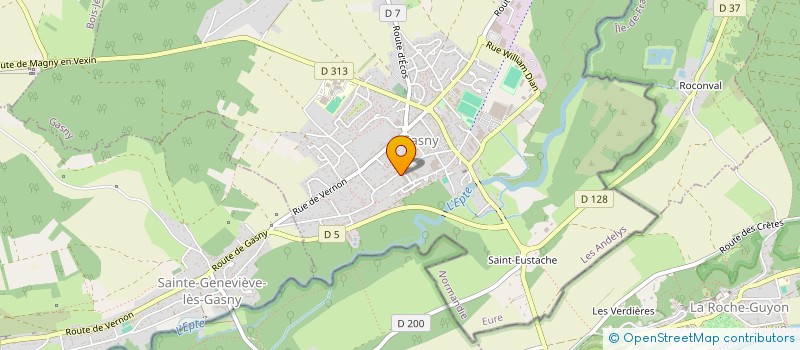 localisation de l'entreprise GASNY PNEUS  GASNY