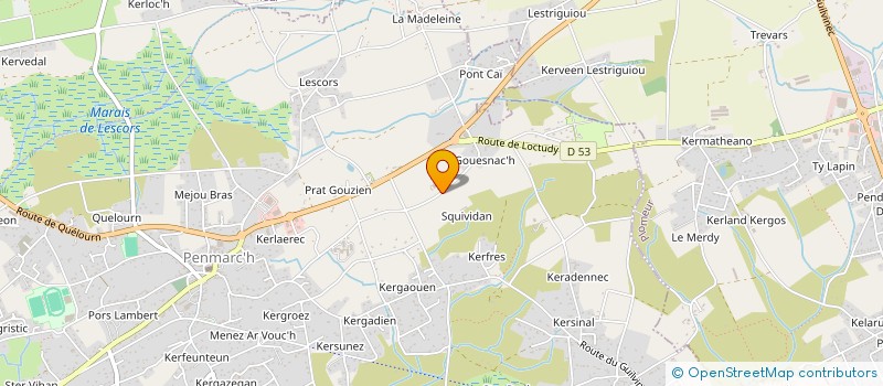 localisation de l'entreprise GASOAX  PENMARCH