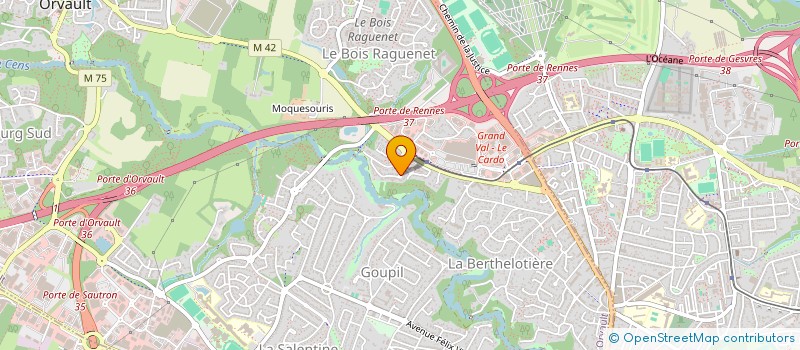 localisation de l'entreprise GASOLINE à ORVAULT