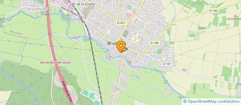 localisation de l'entreprise GASOMA  BRUMATH