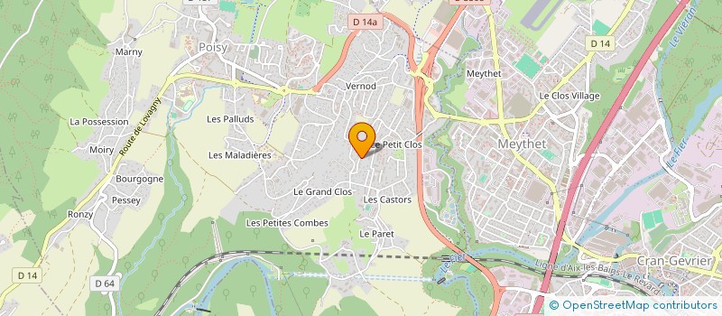 localisation de l'entreprise GASPACO  EPAGNY METZ-TESSY