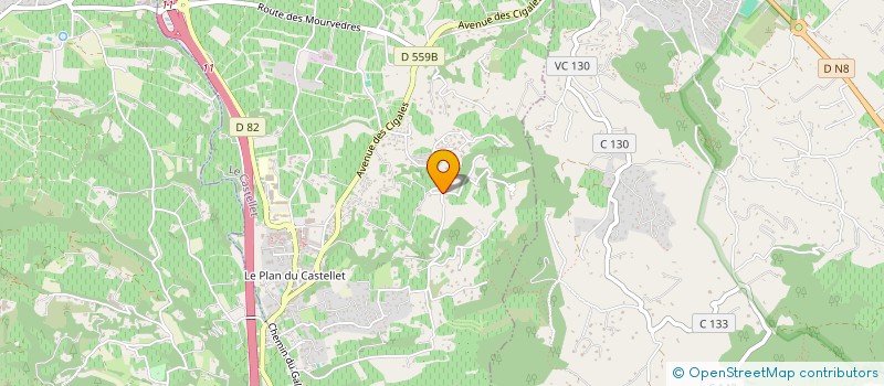 localisation de l'entreprise GASPALOPRO à LE CASTELLET