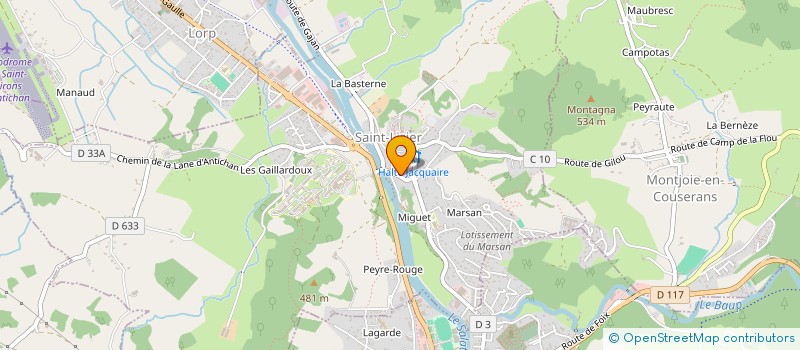 localisation de l'entreprise GASPAR à SAINT-LIZIER